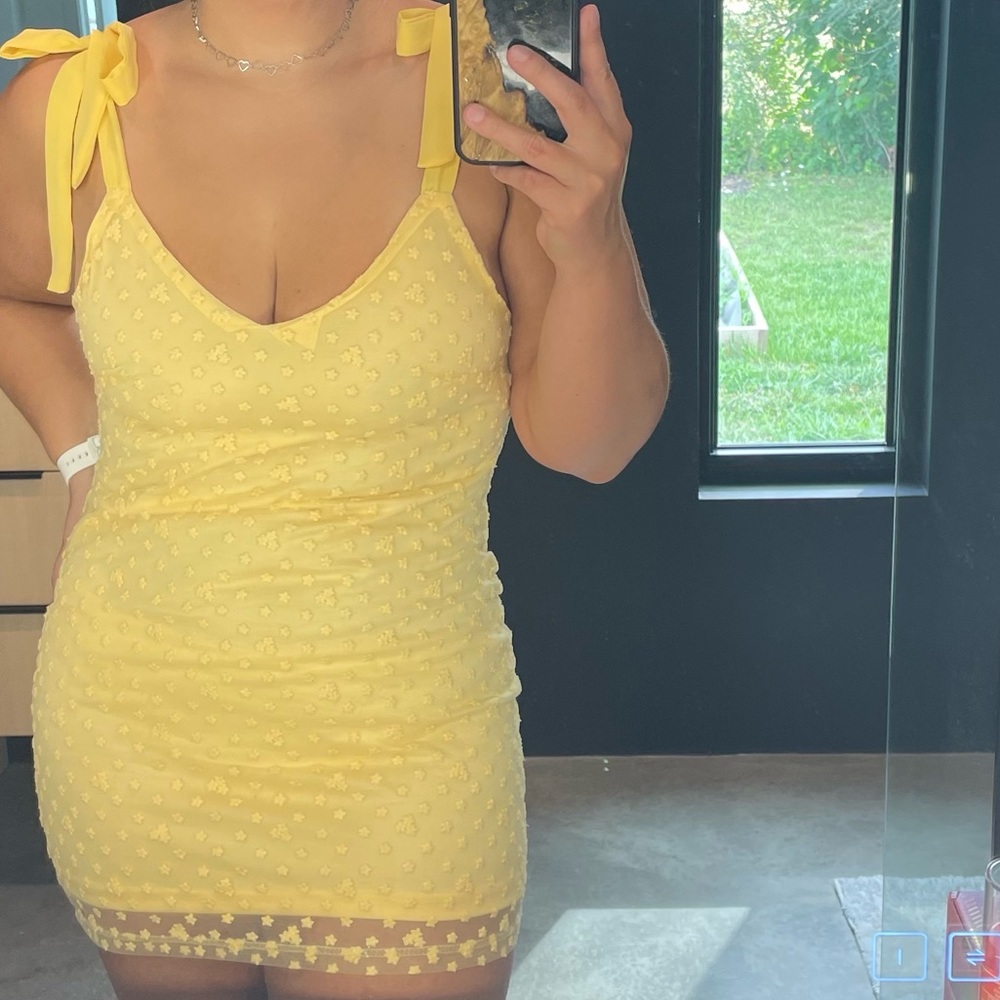 Francesca mini dress yellow